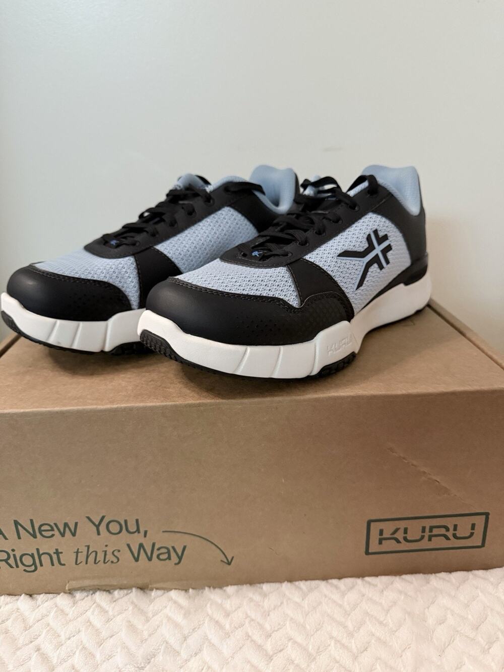 Kuru QUANTUM 2 Women's Black / Misty Blue Sneakers size 9.5 *FSA/HSA Eligible